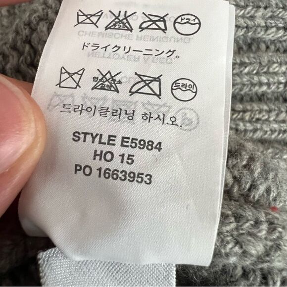 J Crew Sweater Womens Size XS Gray Knit Oversized Crew Neck Stretch Wool Blend - Picture 13 of 15